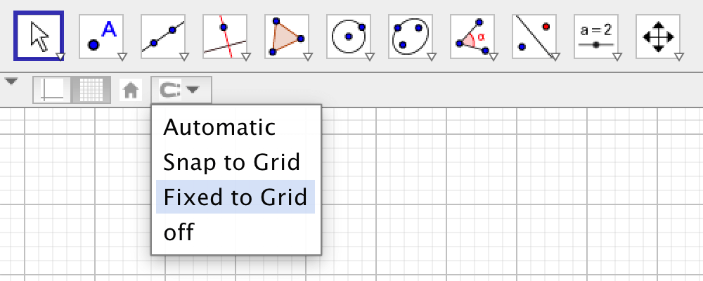 fixed to grid