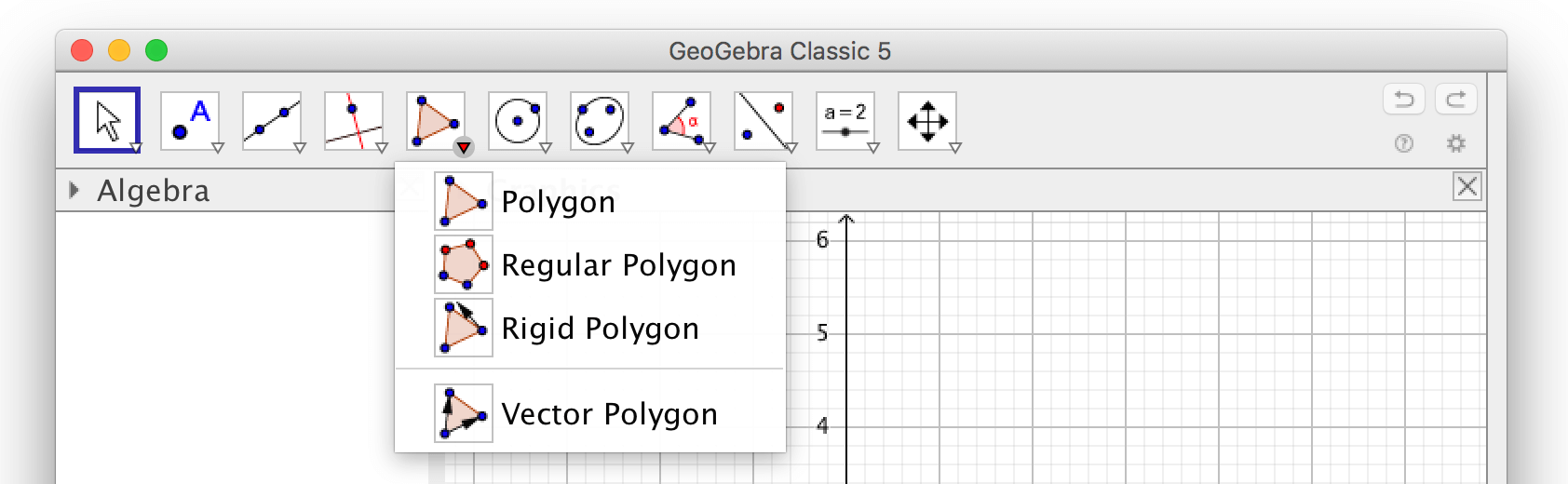 geogebra classic 6 activate toolbar troubleshooting