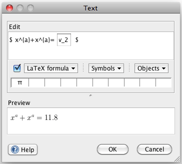 GeoGebra Tutorial - Dynamic Text and LaTeX